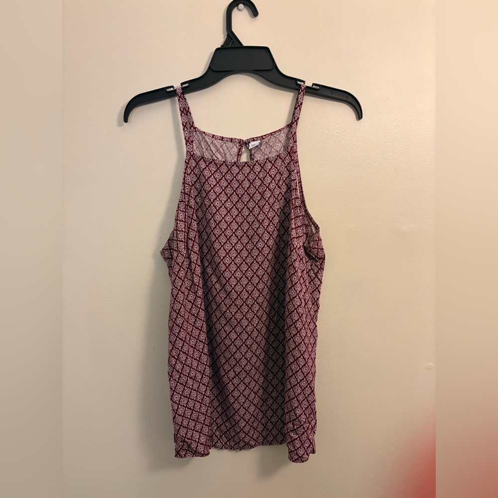 Red Patterned Top